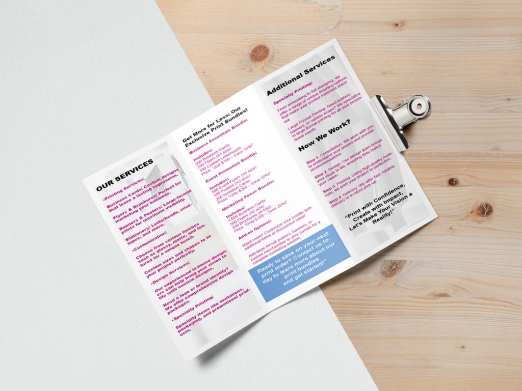 tri fold brochure mockup 2
